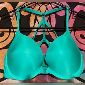 Victoria’s Secret 32D green strappy push up
